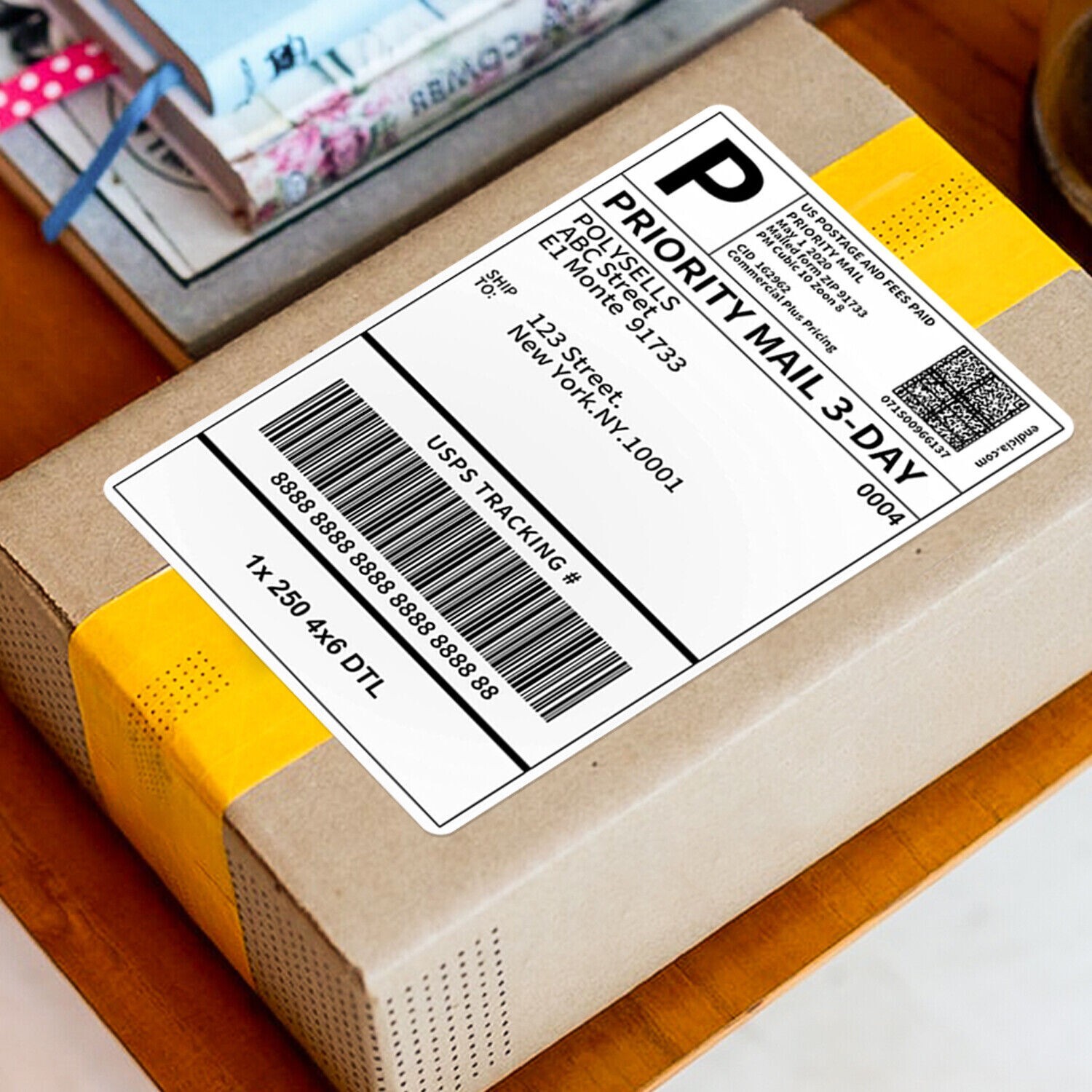 High-Quality 4×6 Inch Roll/Stack Direct Thermal Printing Shipping Labels
