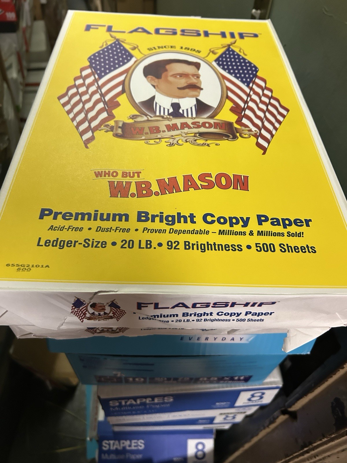 11×17 copy paper WB MASON 500 Sheets per pack 92 bright 20#