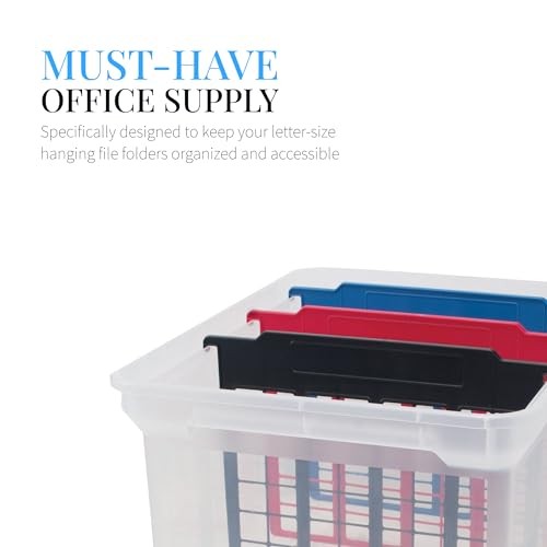 Advantus File and Folder Dividers, 3-Count, Red, Blue, and Black (50912)