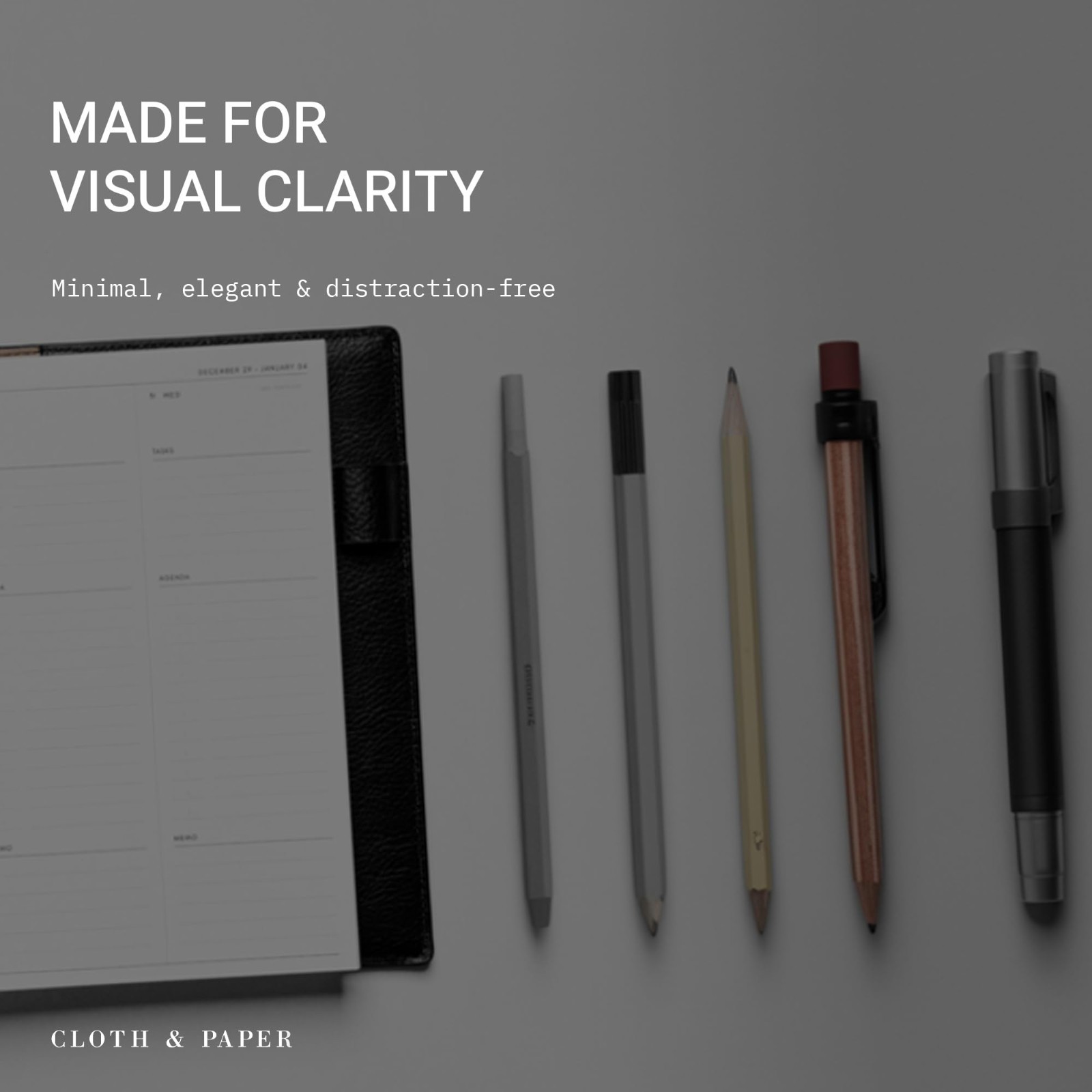 A5 2026 Daily Planner Inserts – 6 Ring Refills | Minimalist Organizer | 2 Days/P