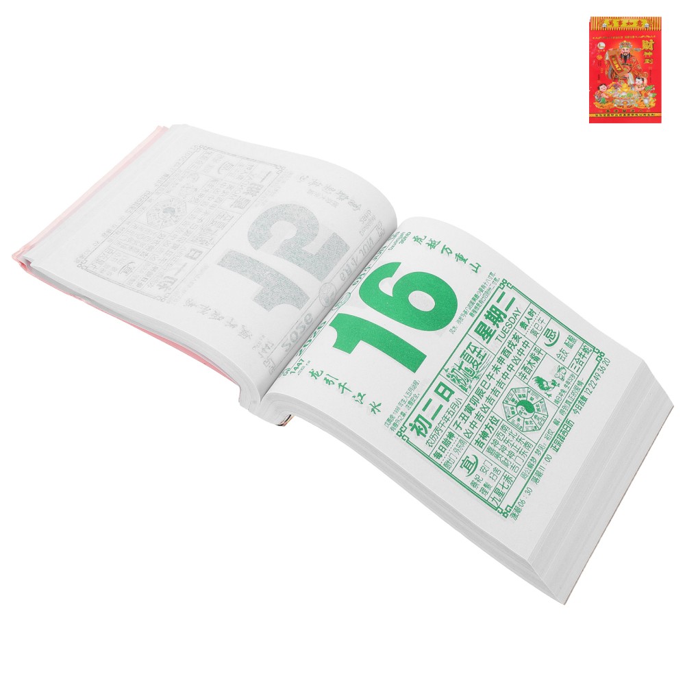 Tear off Lunar Calendar New Year Solar Traditional Hanging Mounted