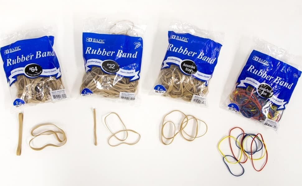 Rubber Bands – Assorted Elastic Band Heavy Duty Rubber Bands Office Products