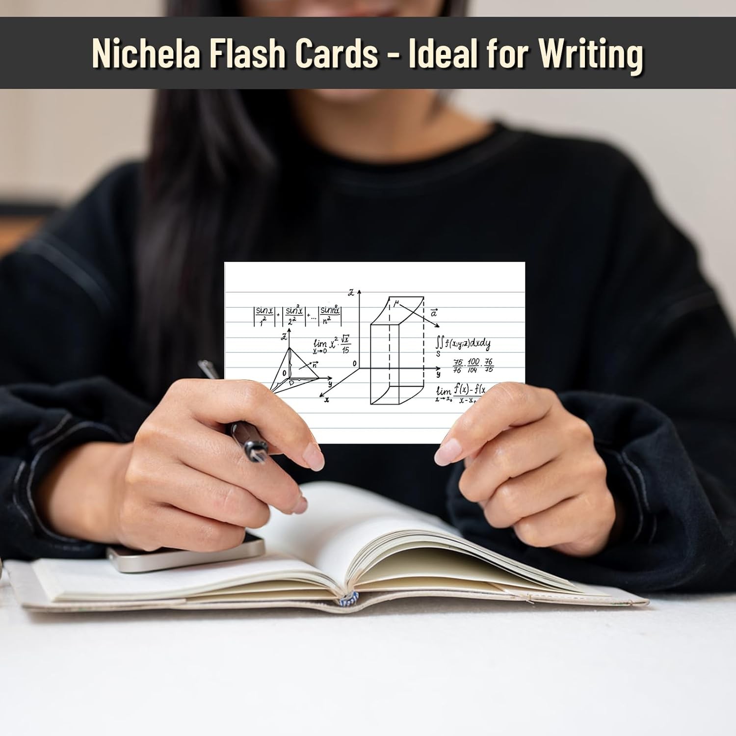 Index Cards 3×5 Inch 200 Count Ruled White Index Cards Flash Cards College Ruled