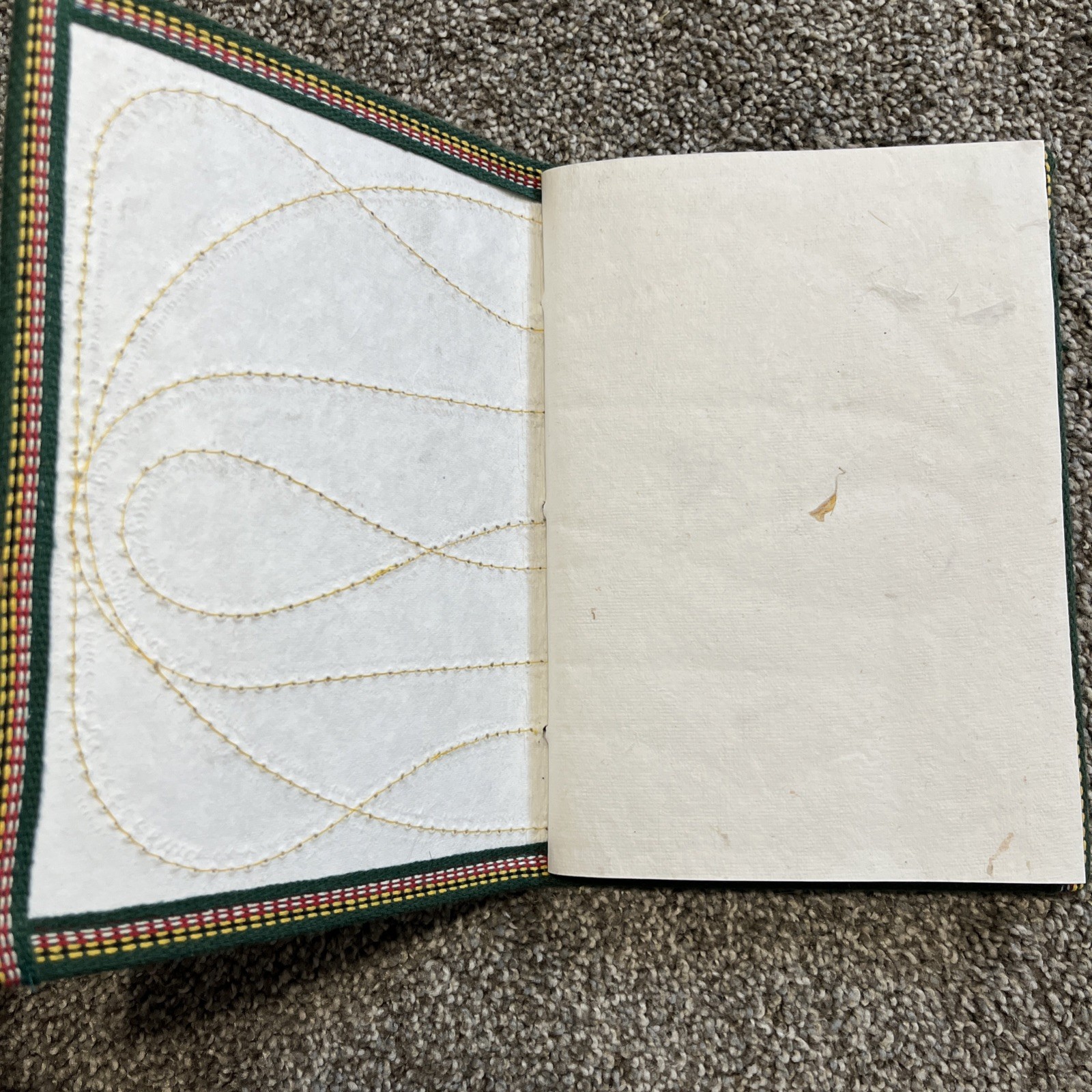 PAISLEY JOURNAL MULTI PURPOSE DIARY/SKETCHBOOK ARTISAN CREATED HANDMADE PAGES