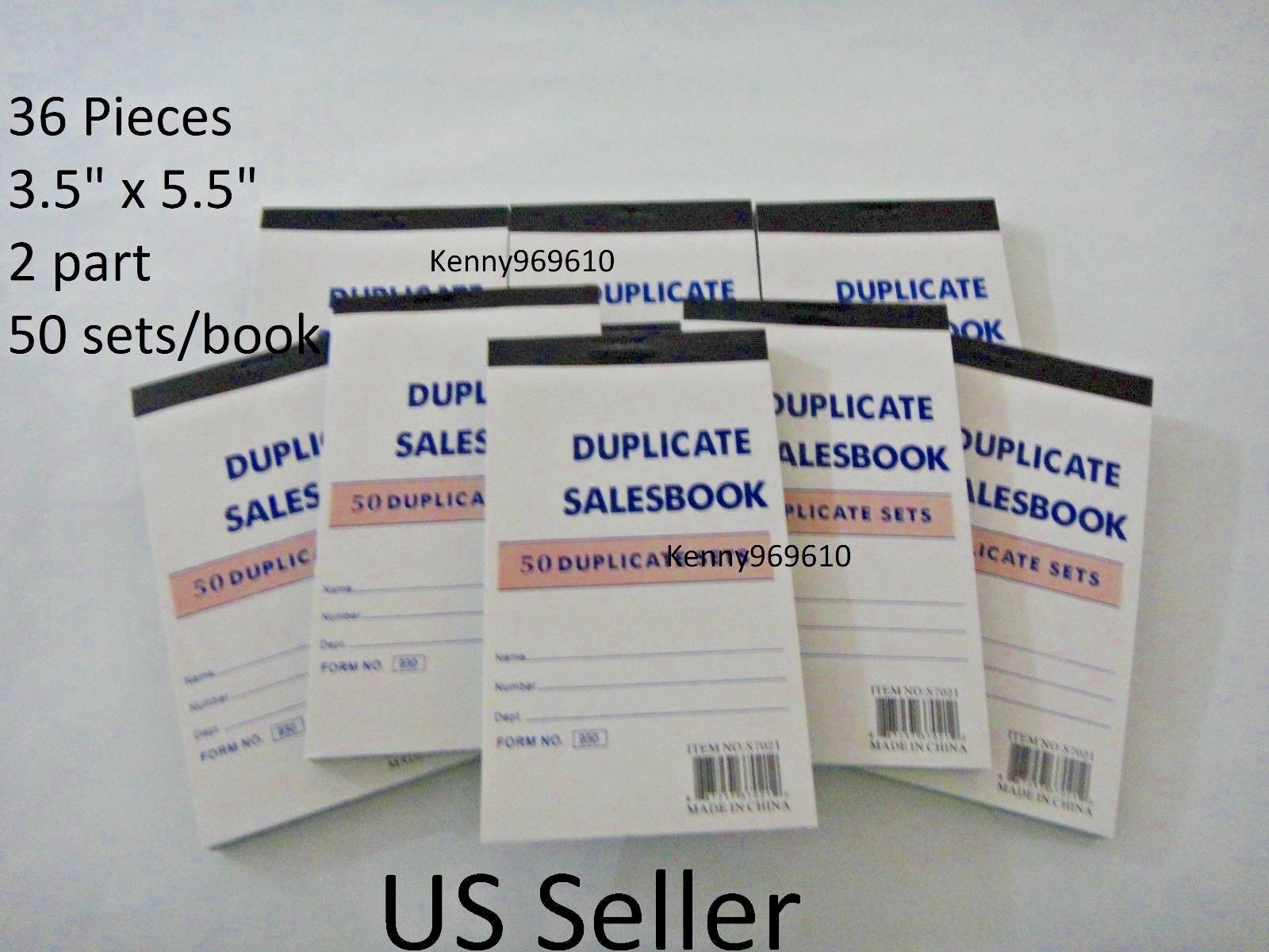 36X-Sales Book Order Receipt Invoice Carbon less 50 sets 3.5″x5.5″ US Seller