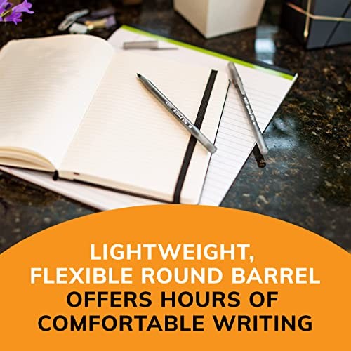 BIC ROUND STIC XTRA LIFE BALLPOINT PEN ULTRA LASTING COUNT IN BLACK INK – BLACK