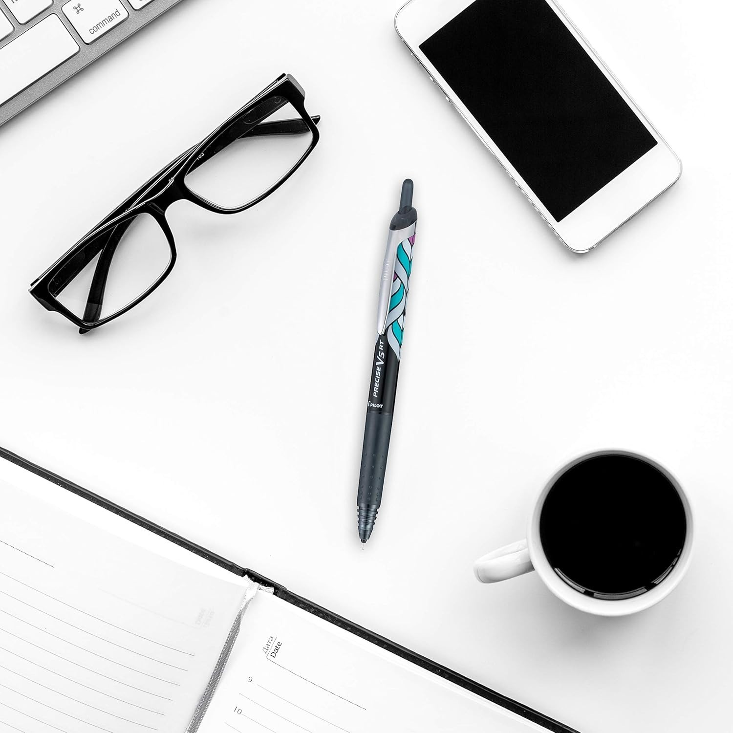 Precise V5 RT Refillable & Retractable Rolling Ball Pens, Extra Fine Point Pe…