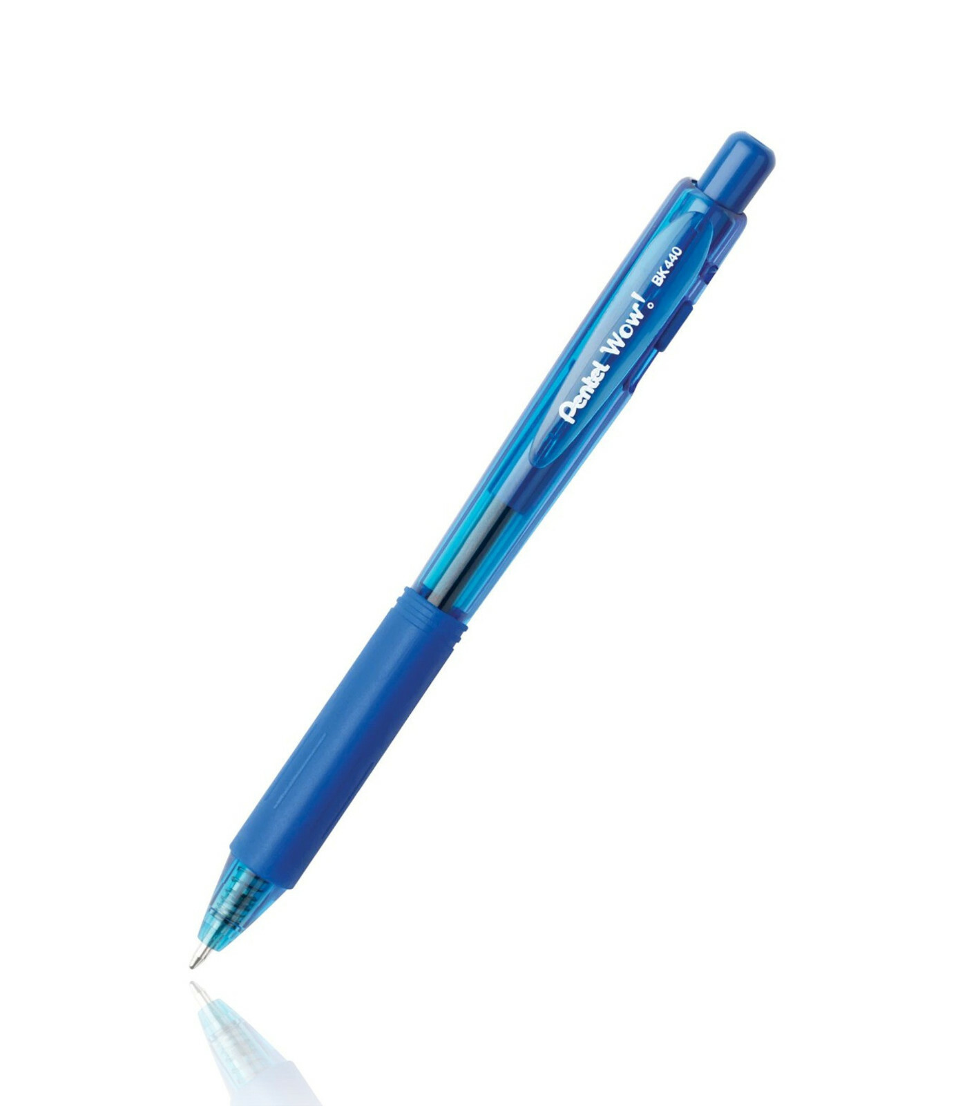 NEW Pentel Wow! Retractable Ballpoint Pen 6-PACK 1.0mm ASSORTED Colors BK440