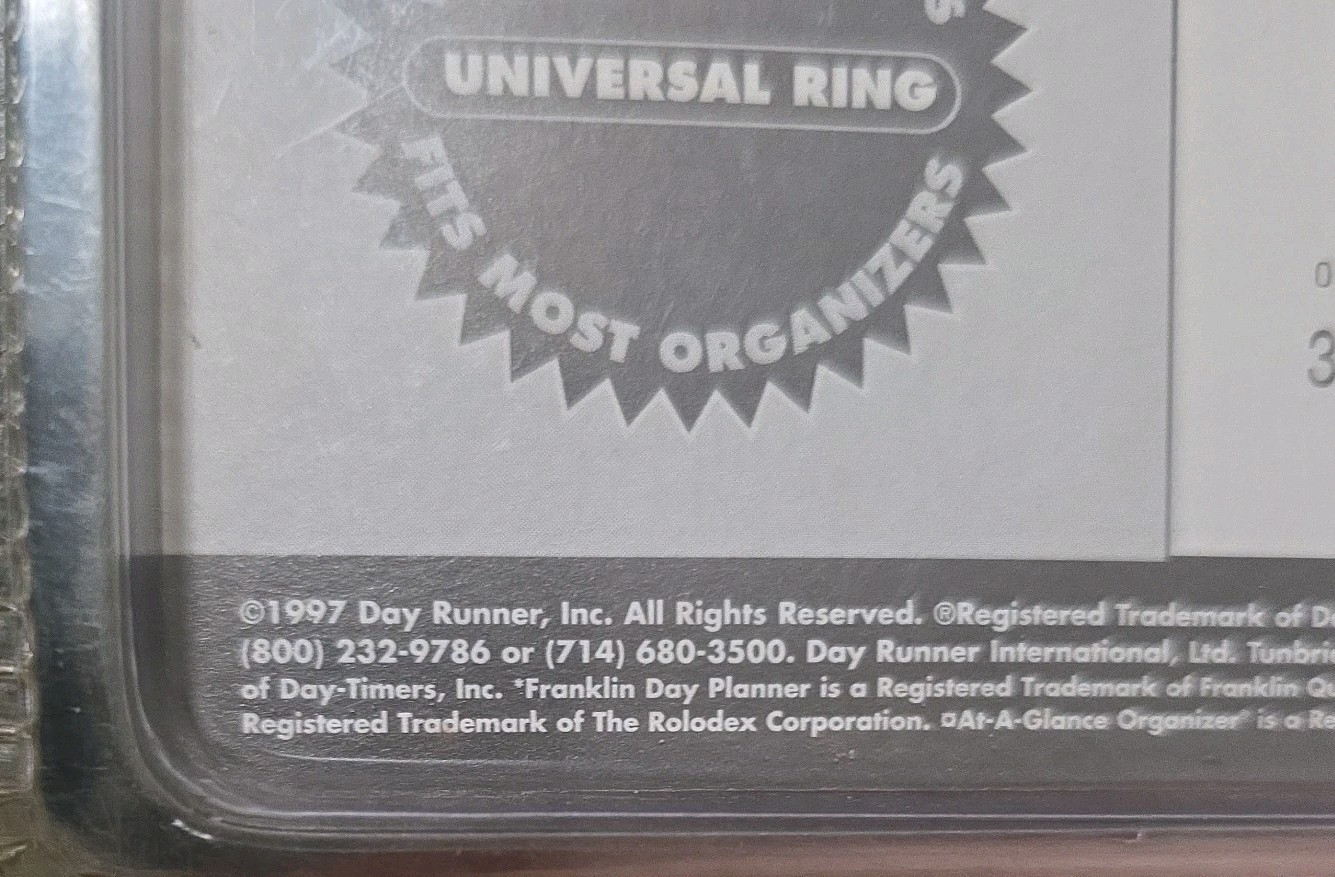 Vtg DAY RUNNER 3K ELECTRONIC ORGANIZER Ultra Slim Planner Page ADDRESSES, ALARM