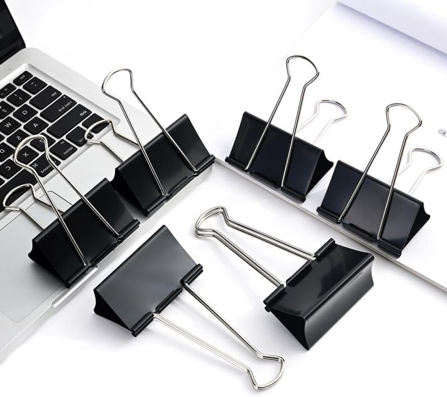 Extra Large Binder Clips 3 Inch Super Big Binder Clips 6 Pack Big Metal Paper Cl