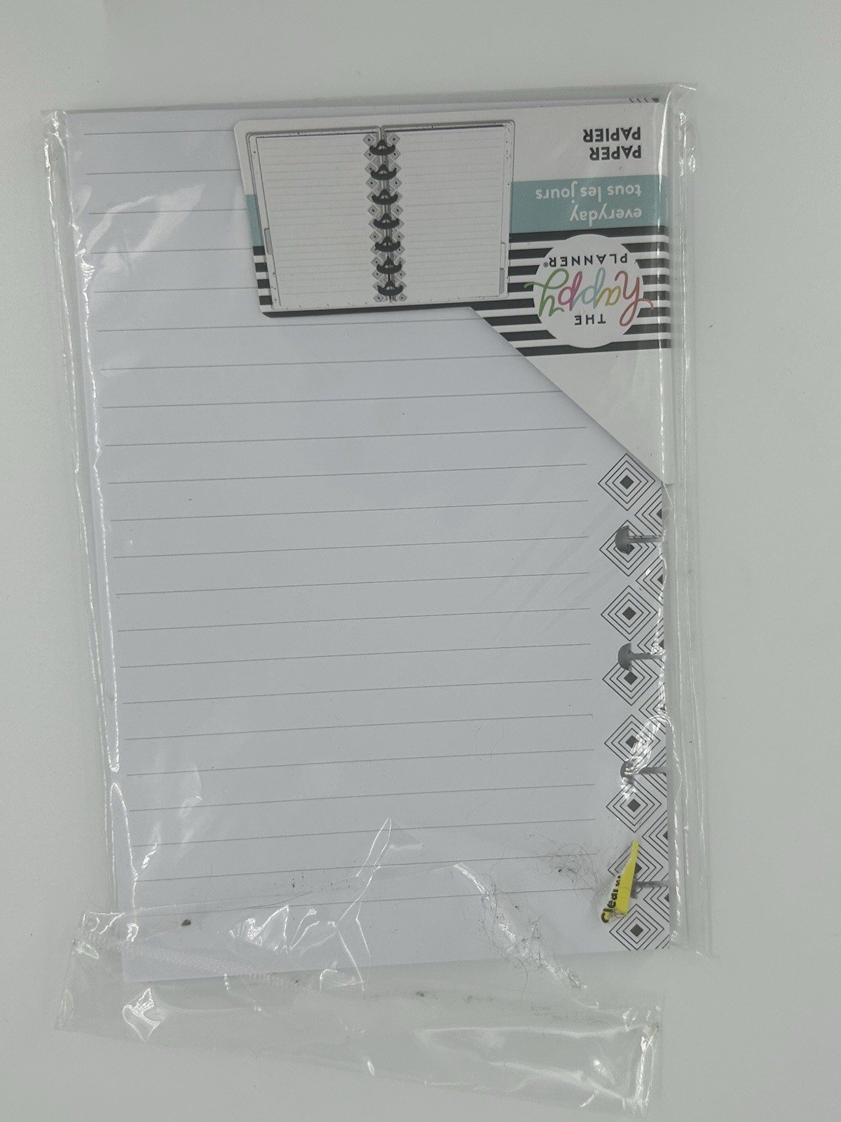 The Happy Planner Paper Refill 40 Pages Package is torn 7″ X 4.6″