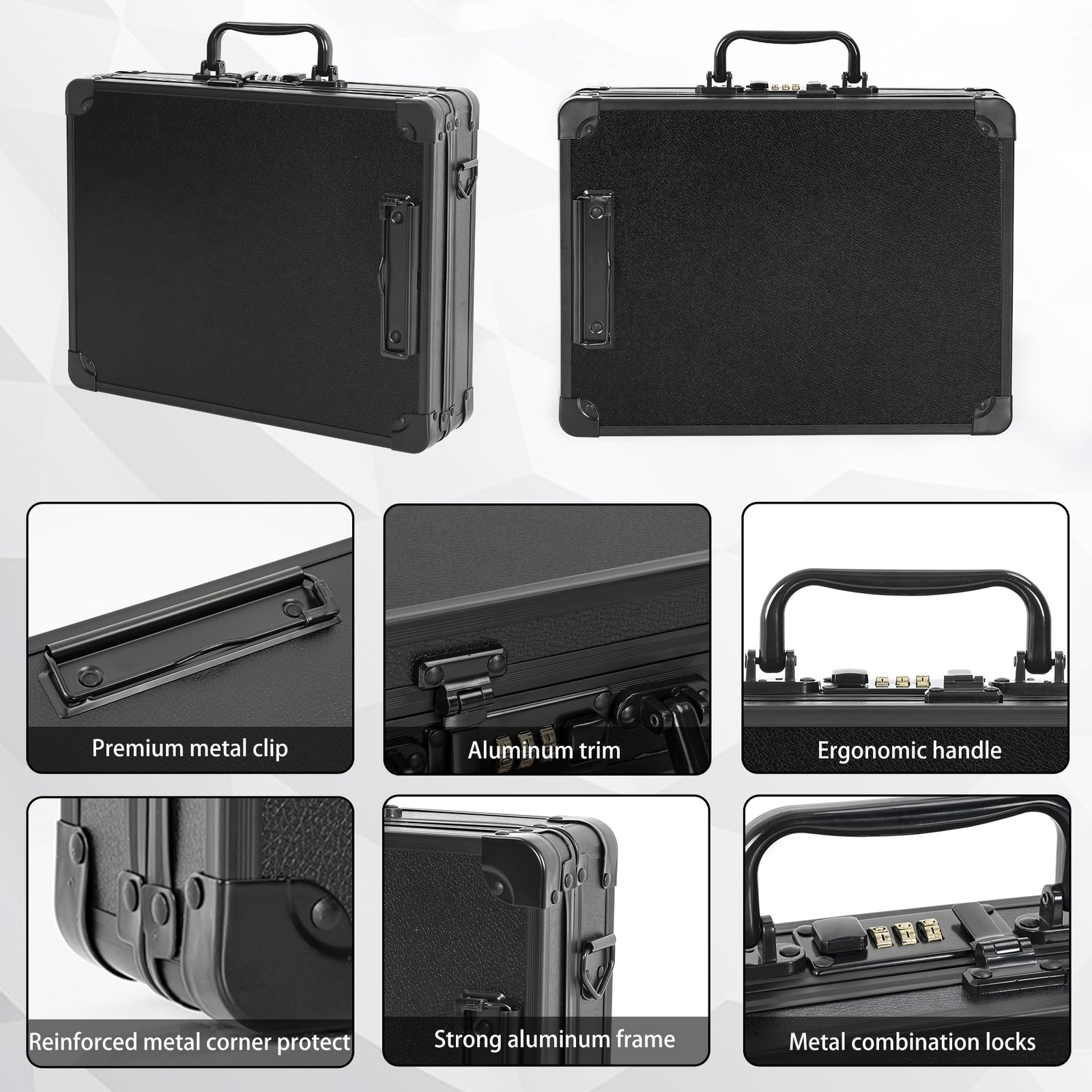 Clipboard with Storage Combination Lock with Handle, Metal clipboard with Sto…