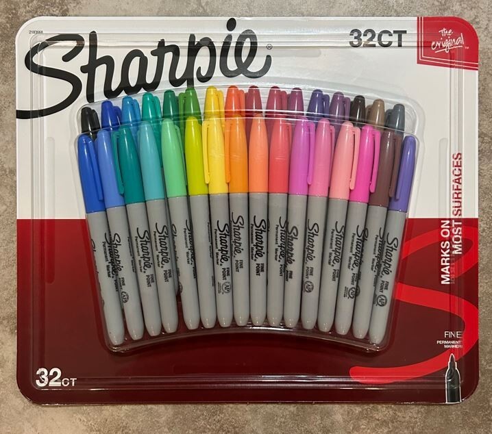 SHARPIE Permanent Markers Fine Point 32 Count Multi Colors