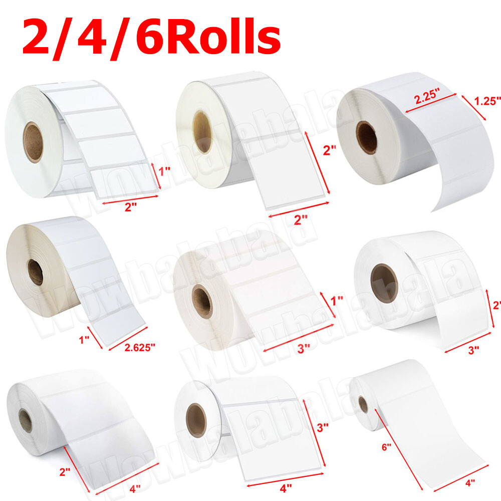 Direct Thermal Shipping Label For Zebra Printer 4×6 2×2 3×2 4×3 3×1 2.25×1.25