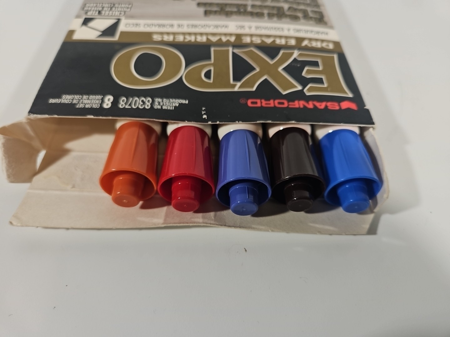Vtg Sanford Expo 5 ct Dry-Erase Markers 83078 READ DESCRIPTION! Missing colors