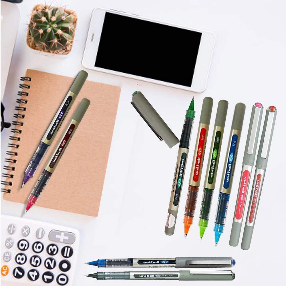 Uni Ball EYE UB 157 Rollerball Pen Set of 10 Colors 0.7mm Writing Instruments