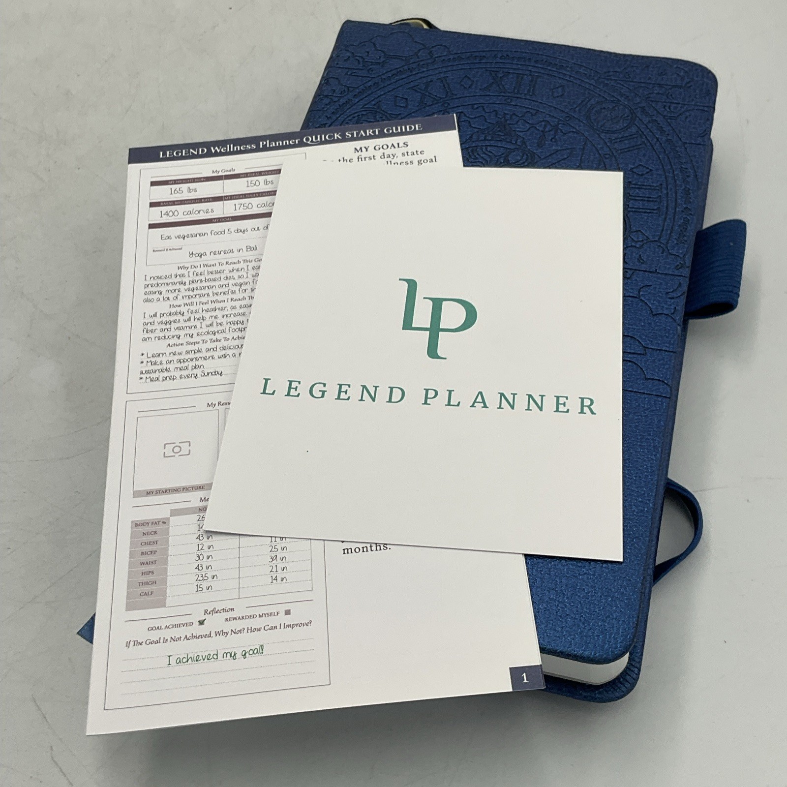 Legend Planner Food Journal & Wellness Planner Pocket Edition, 2021 Hardcover