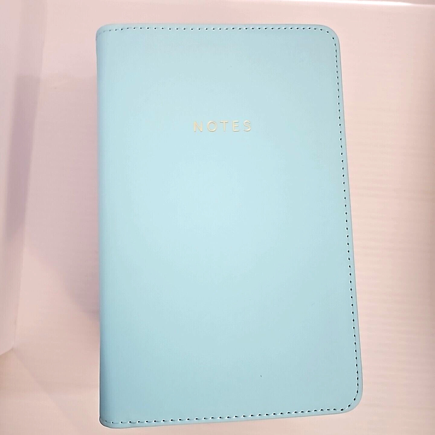 Padded Zipper Journal/Notebook Faux Leather 8”x5” Double Rings Secure Paper
