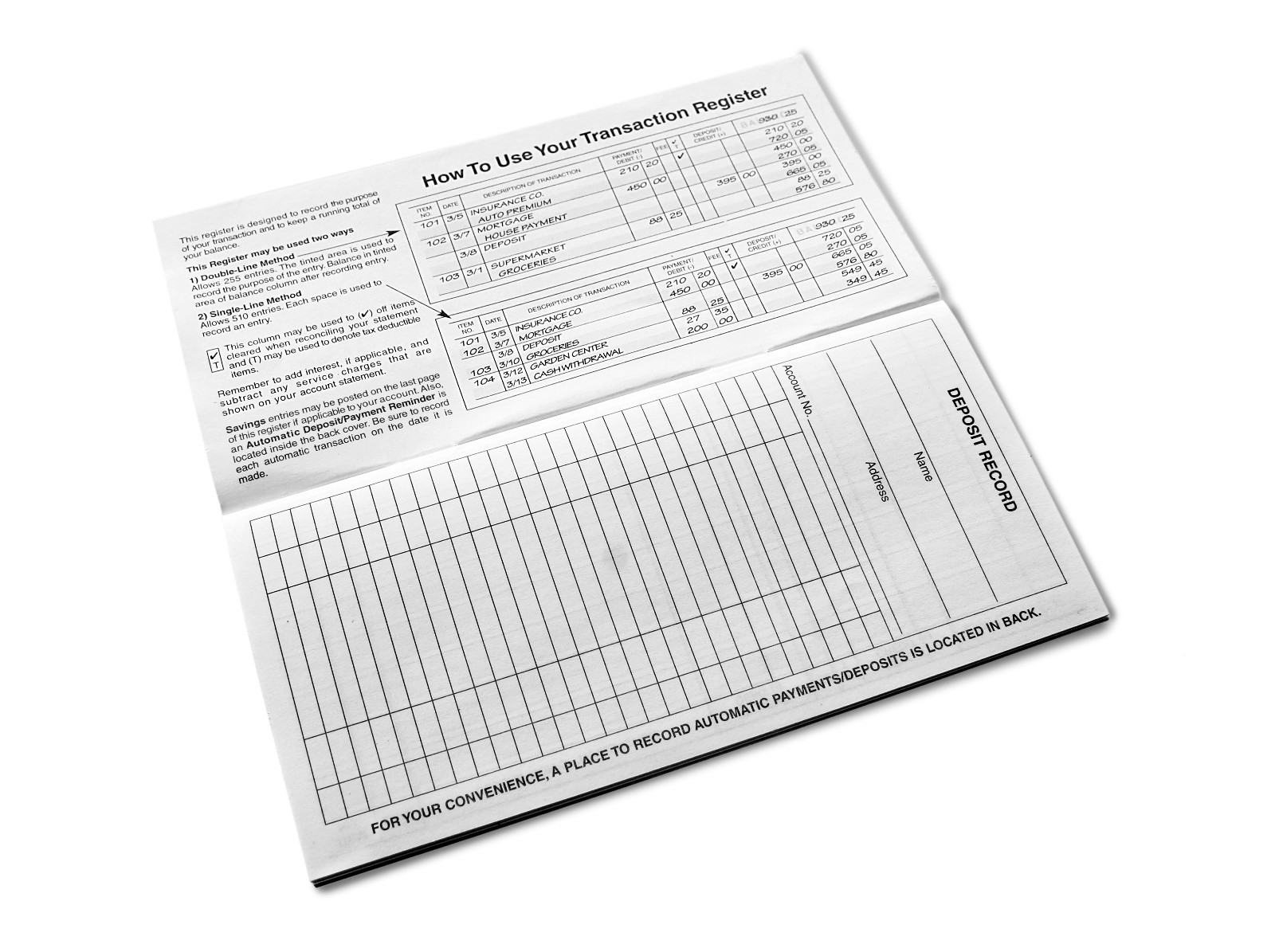 5 CHECKBOOK TRANSACTION REGISTERS CALENDAR 2023-2024-2025 CHECK BOOK TOP QUALITY