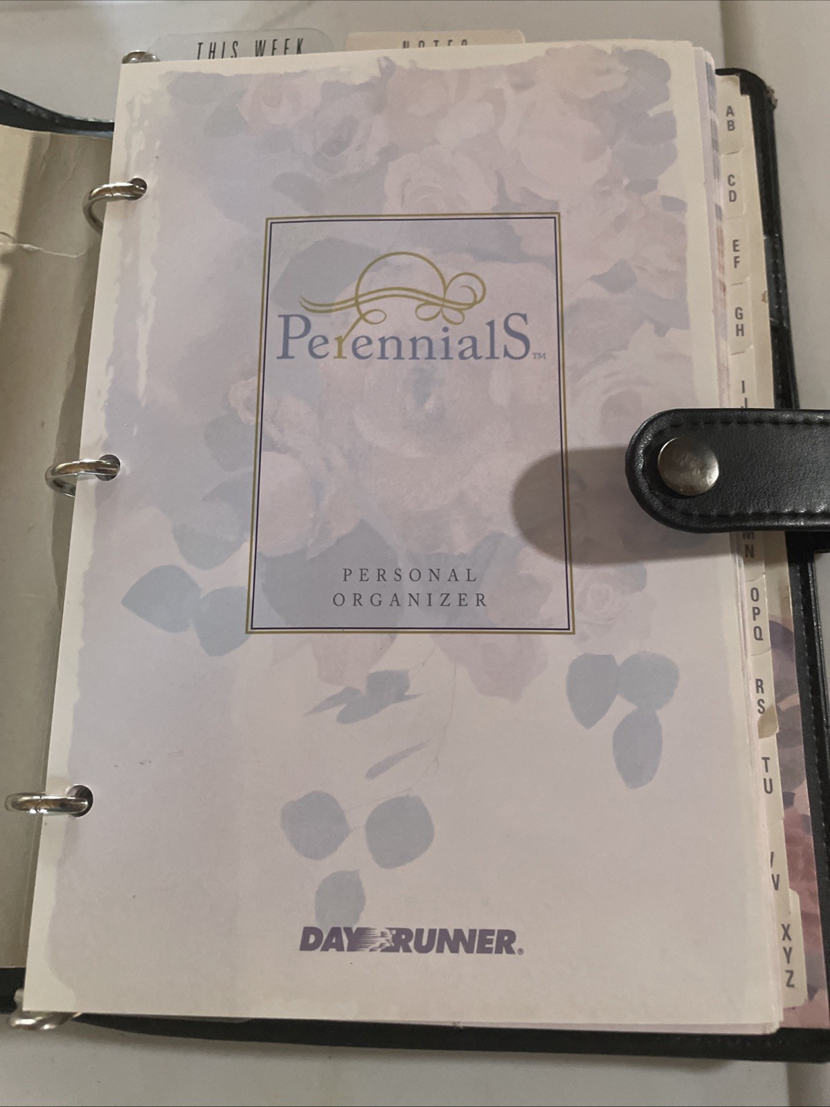 Day Runner Faux Leather Planner Binder Personal Organizer 9.25”x7”