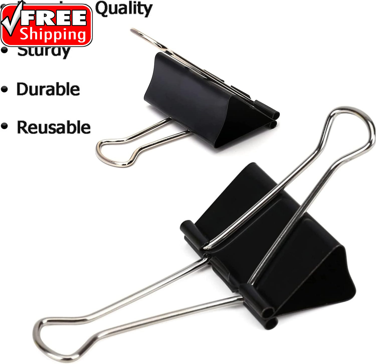 Extra Large Binder Clips 2.4 Inch (36 Pack), Upgrade Giant Binder Clips Big Pape