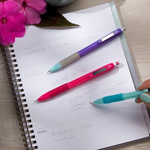 Zebra Z-Grip PMech Pencil 0.7mm Bright Blue Teal 5/Pk School Office Home Write