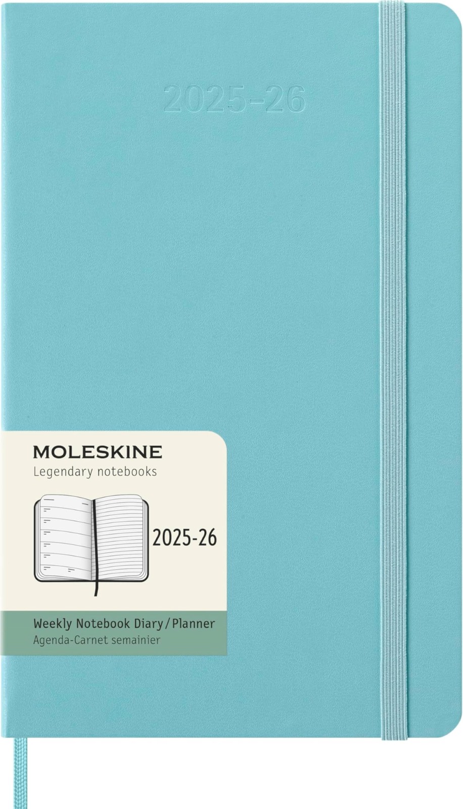 Classic 18 Month 2025-2026 Weekly Planner, Hard Cover, Large (5″ x 8.25″), Aq…