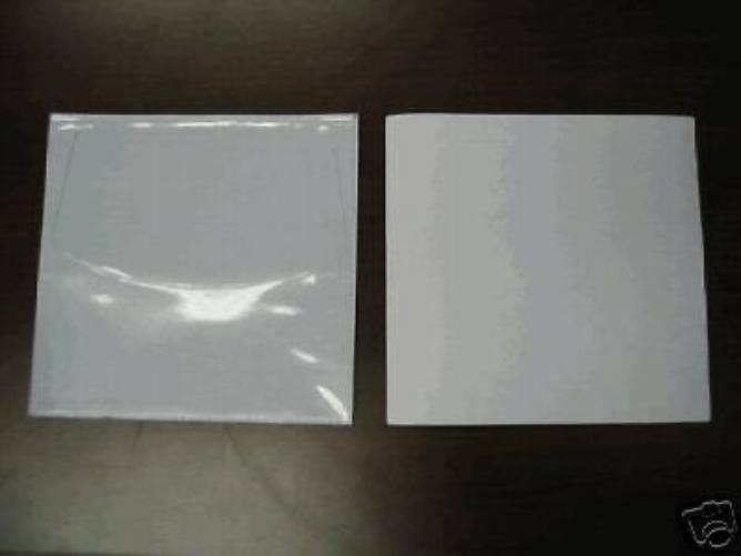 200 POLY CD SLEEVES W/GRAPHIC WINDOW, ADHESIVE BACK V5