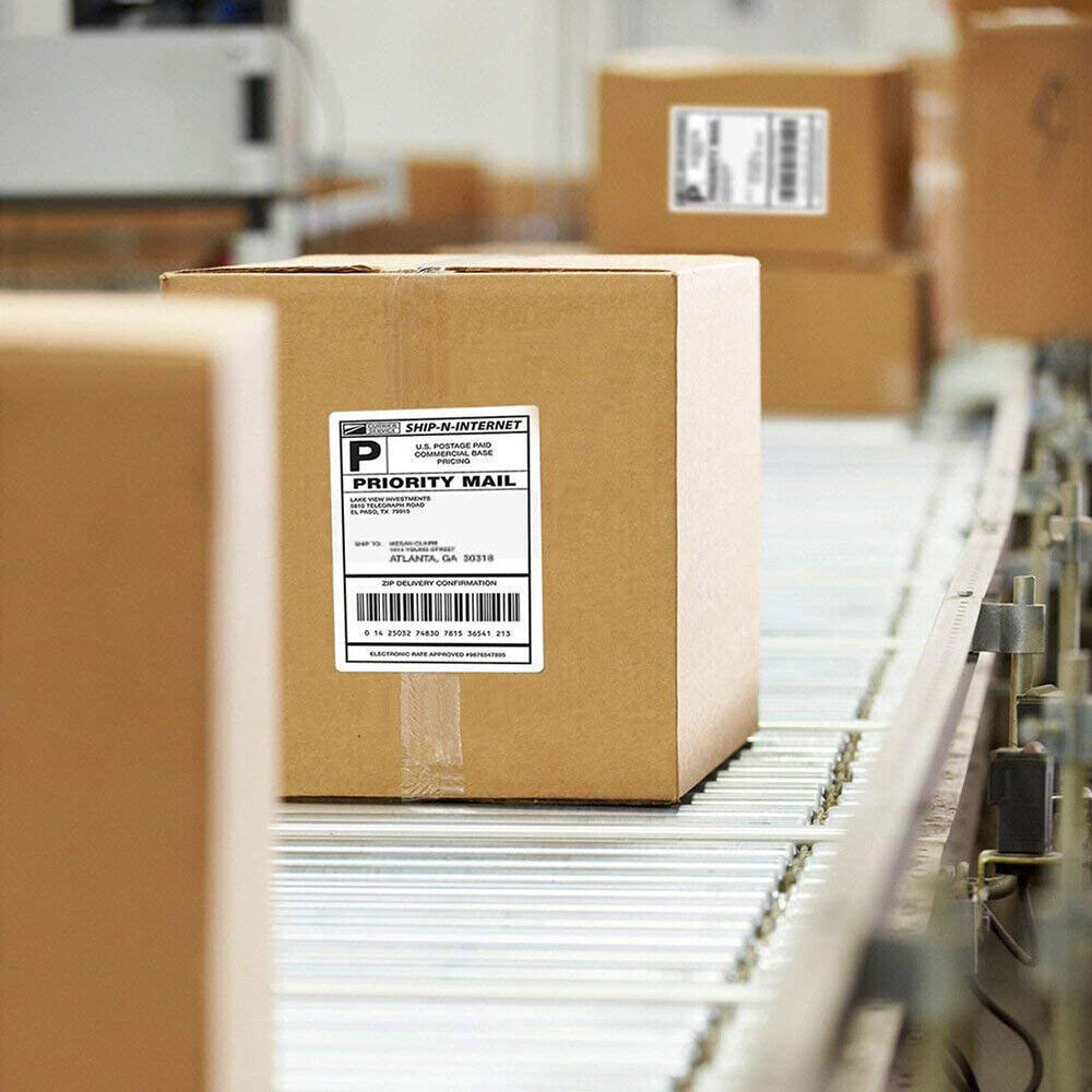 4000-60000 4×6 Fanfold Direct Thermal Shipping Labels for Zebra & Rollo Printer
