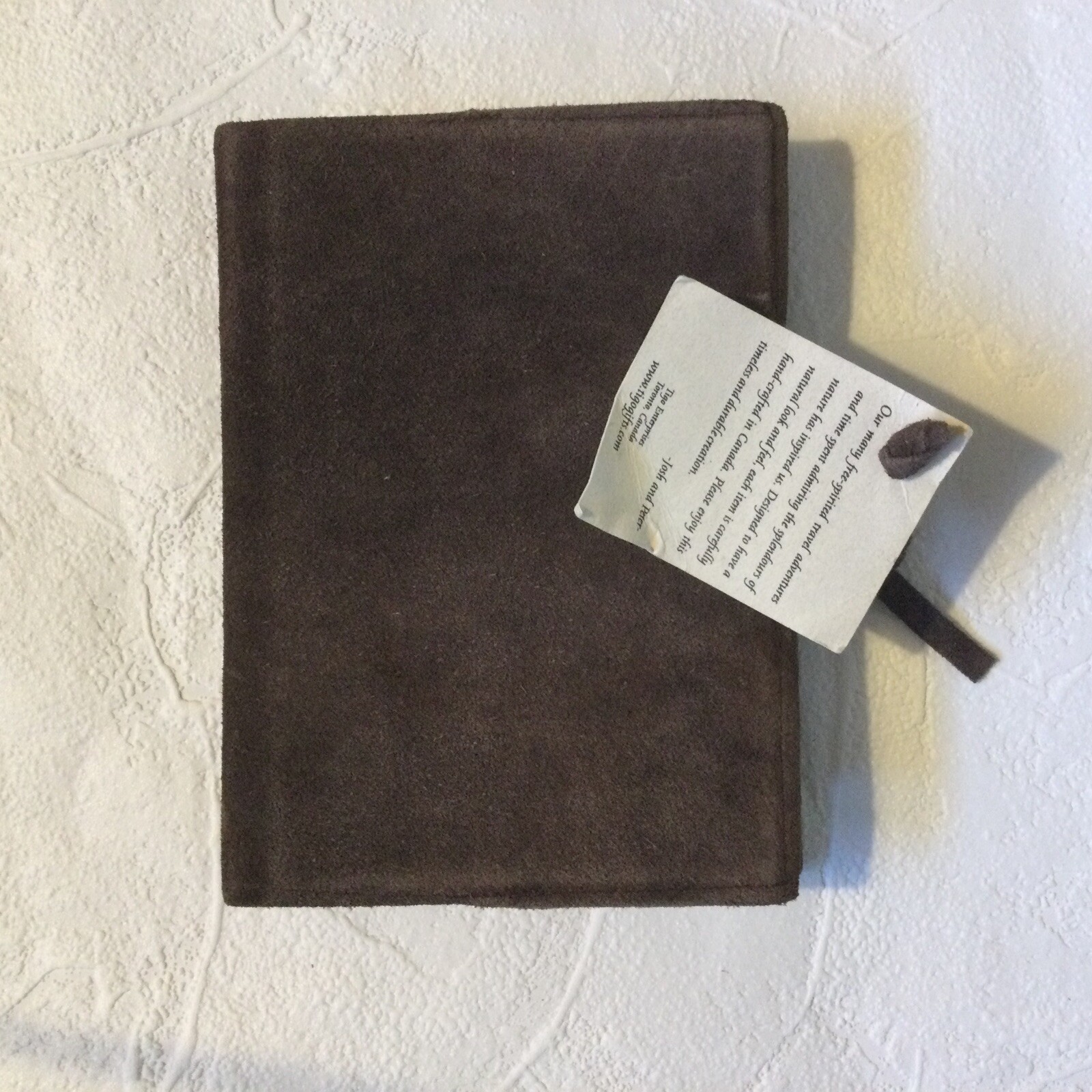 Leather / Suede Journal Handmade Travel Notebook – Brown Sz 6 x 4” – Made Canada