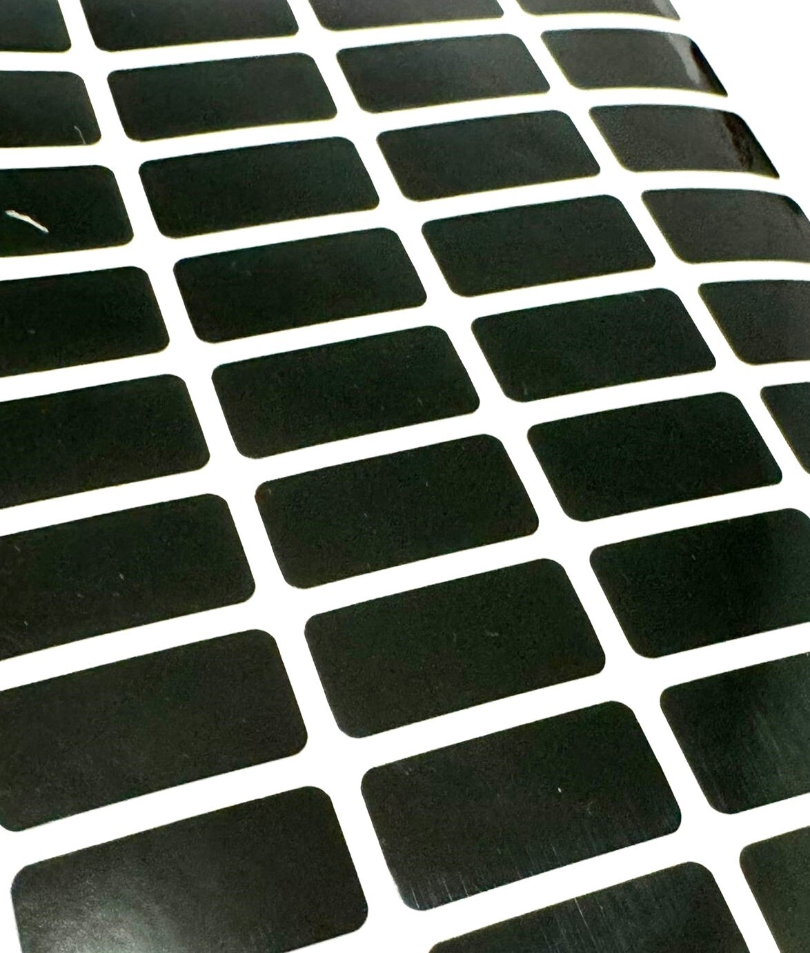100 pcs Black Glossy Blank Warranty Void, Security Labels Stickers Seals