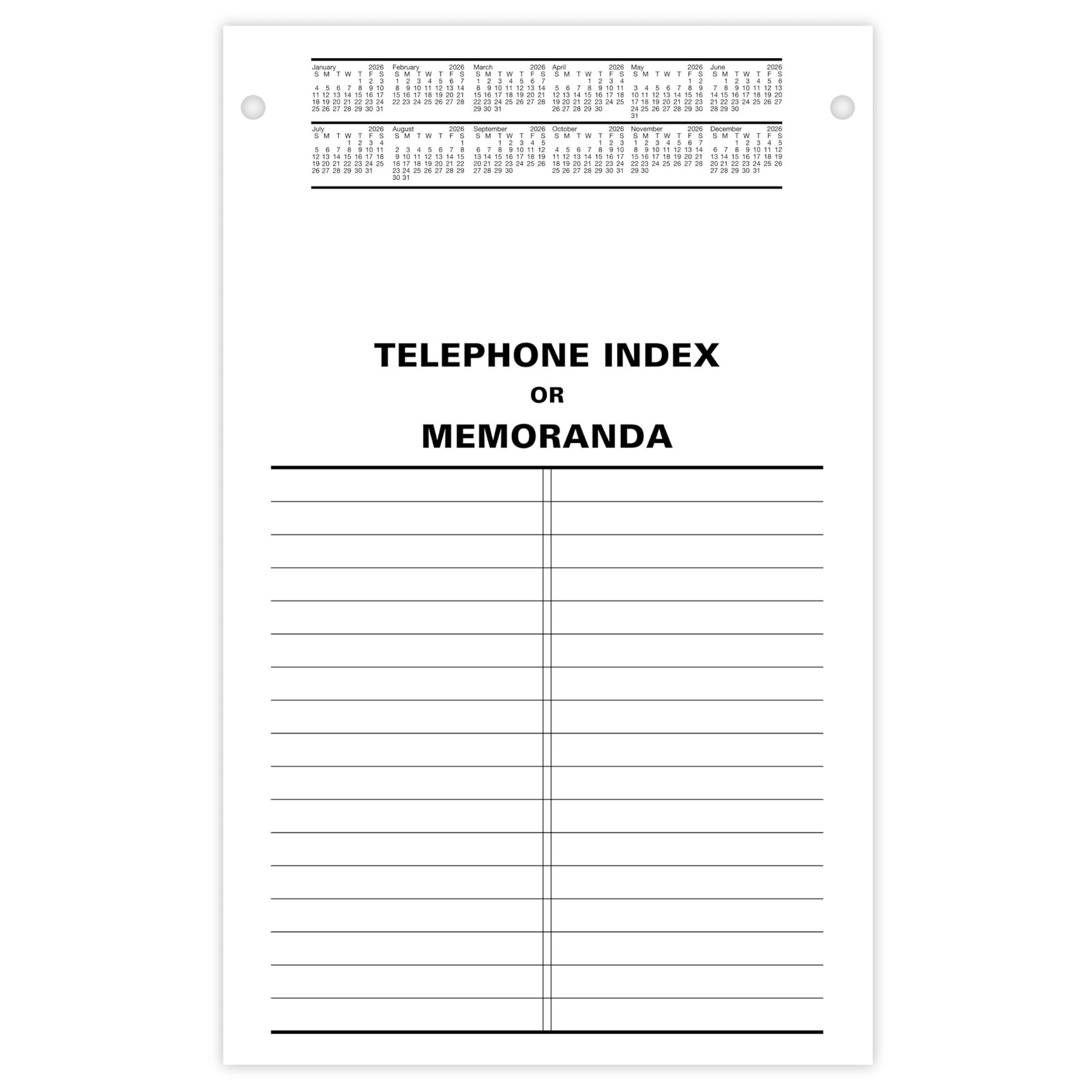 AT-A-GLANCE 2026 Desk Calendar Refill, Daily, Desk Pad Refill, 5″ x 8″, Large…