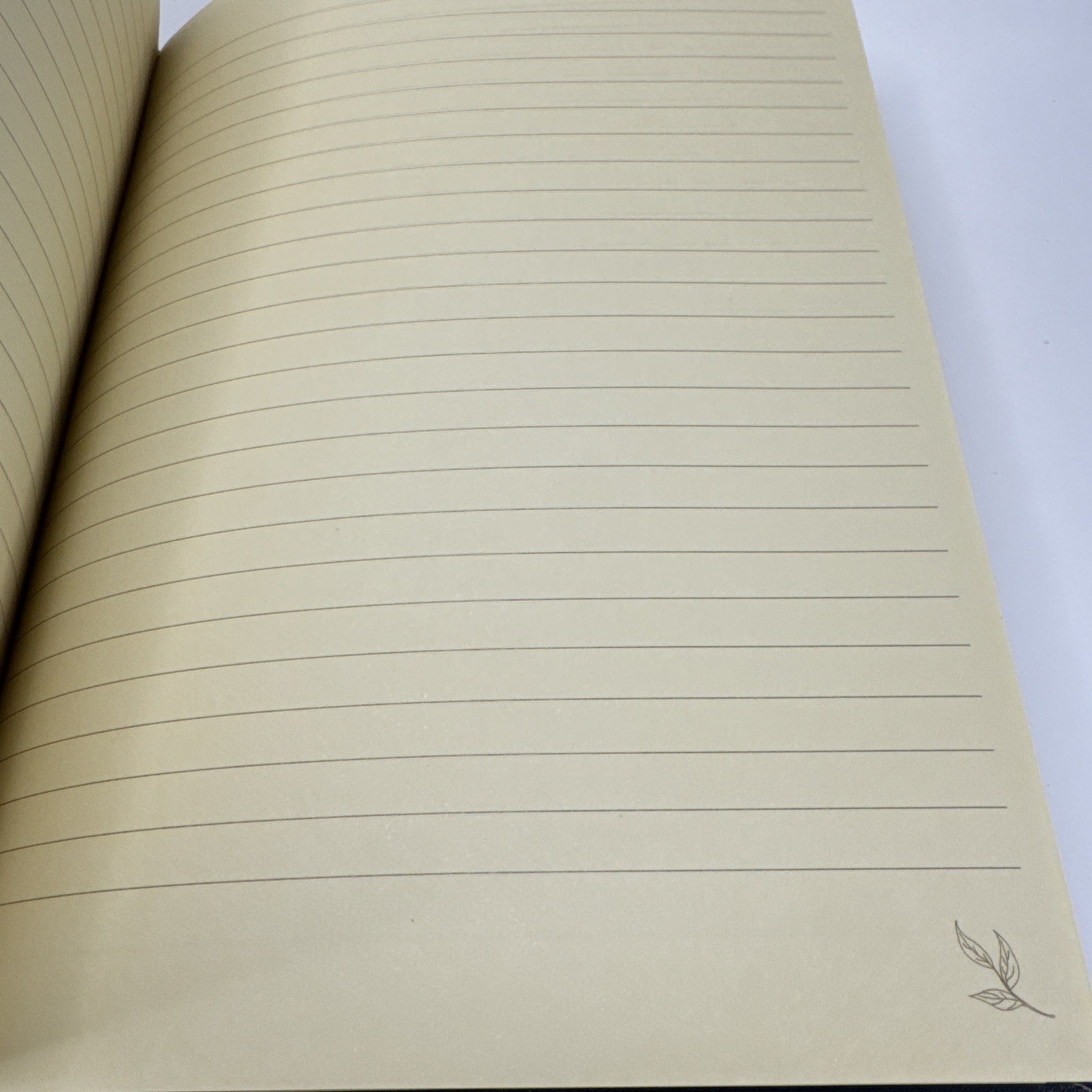 Flower Journal/ Notebook Navy Blue Faux Leather Lined Paper Beautiful Journal