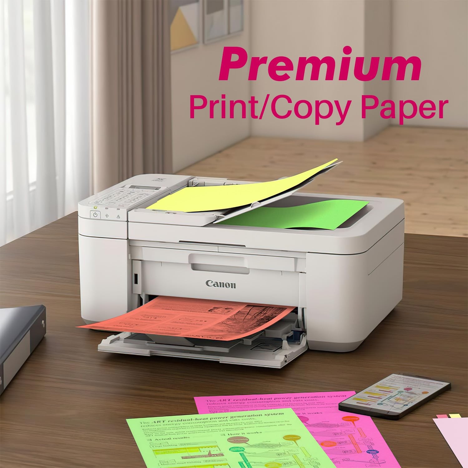Colored Print&Copy Paper 8.5×11 Inches,180 Sheets 9 Colors Pastel A4 Printer …