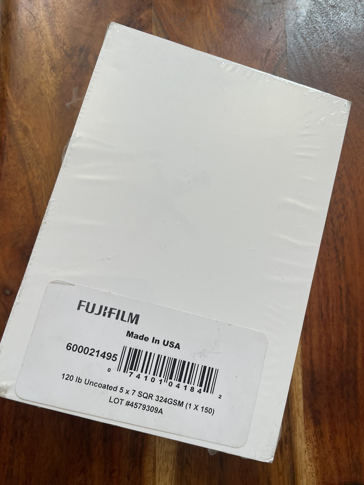 FUJIFILM 120 lb Uncoated 5 x 7 White 324 GSM 150 Sheets Card NEW