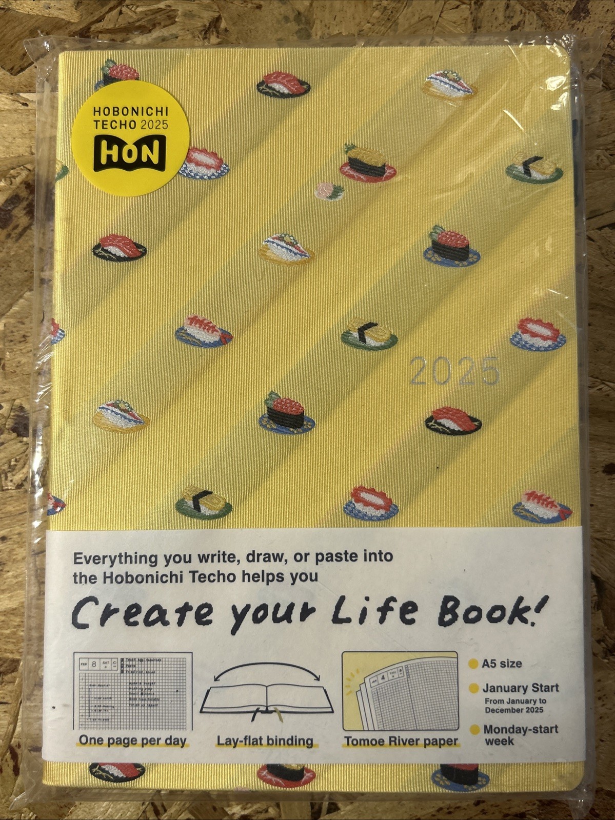 Hobonichi Techo 2025 HON Thai & Chief / SUSHI A5 English ver January Start New