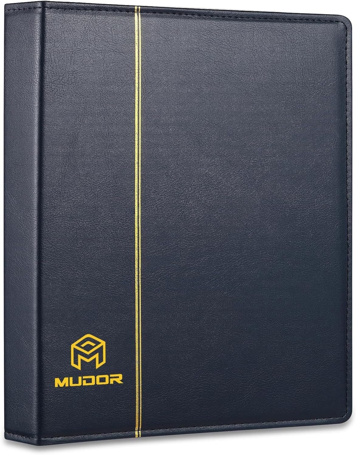 Empty Premium PU Classic Binder, 4 Ring Binder Albums Stockbook for Stamps, Docu