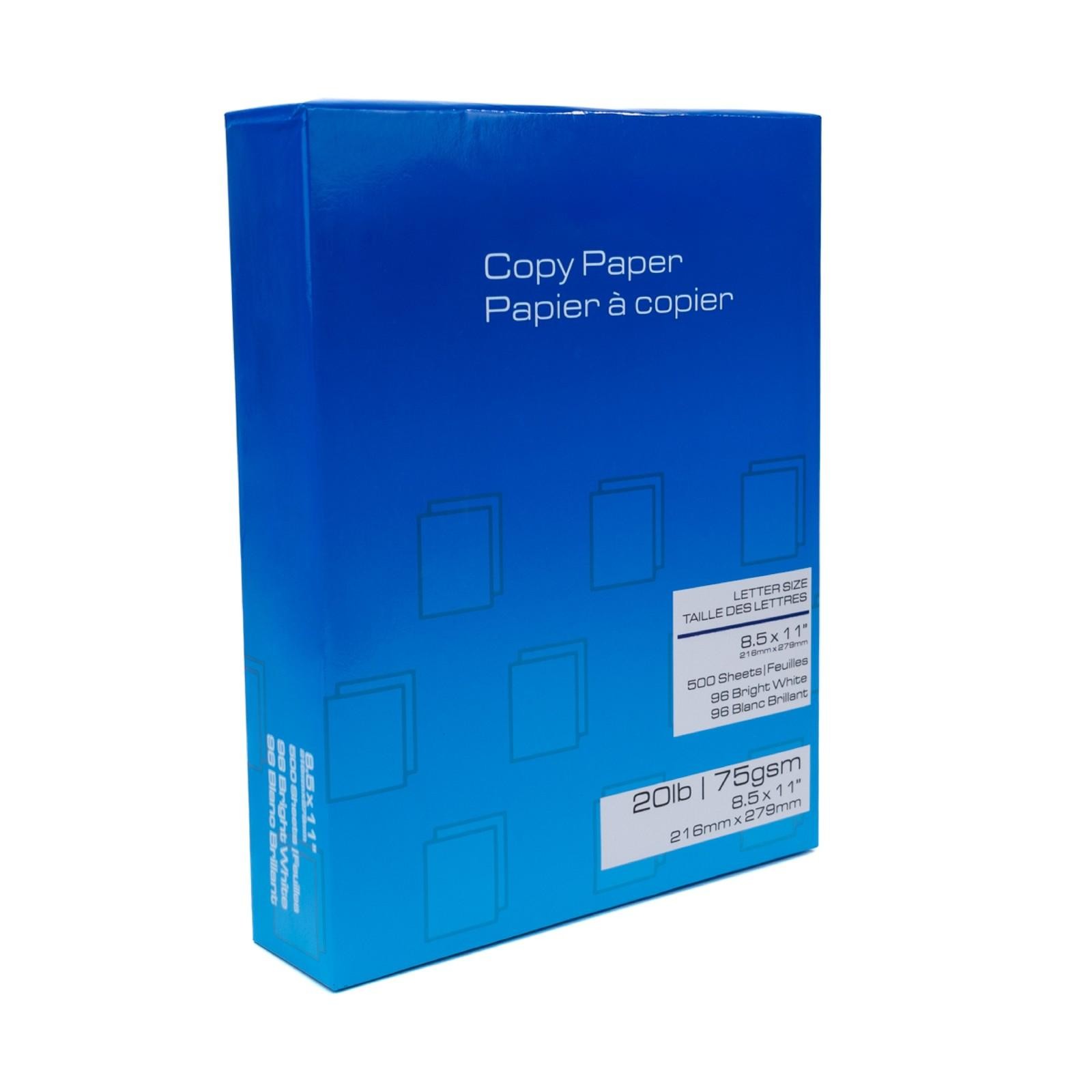 White Printer Paper 8.5″ x 11″ 20 lb 10 Reams 5000 Sheets 96 Brightness Matte