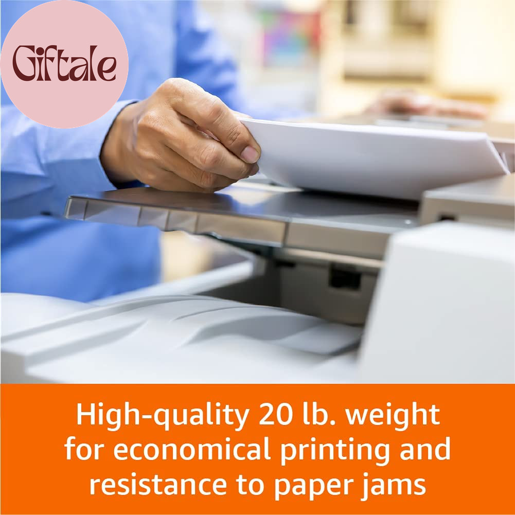 Multipurpose Copy Printer Paper, 20 Lb, 8.5 X 11 Inches, 3 Reams (1,500 Sheets),
