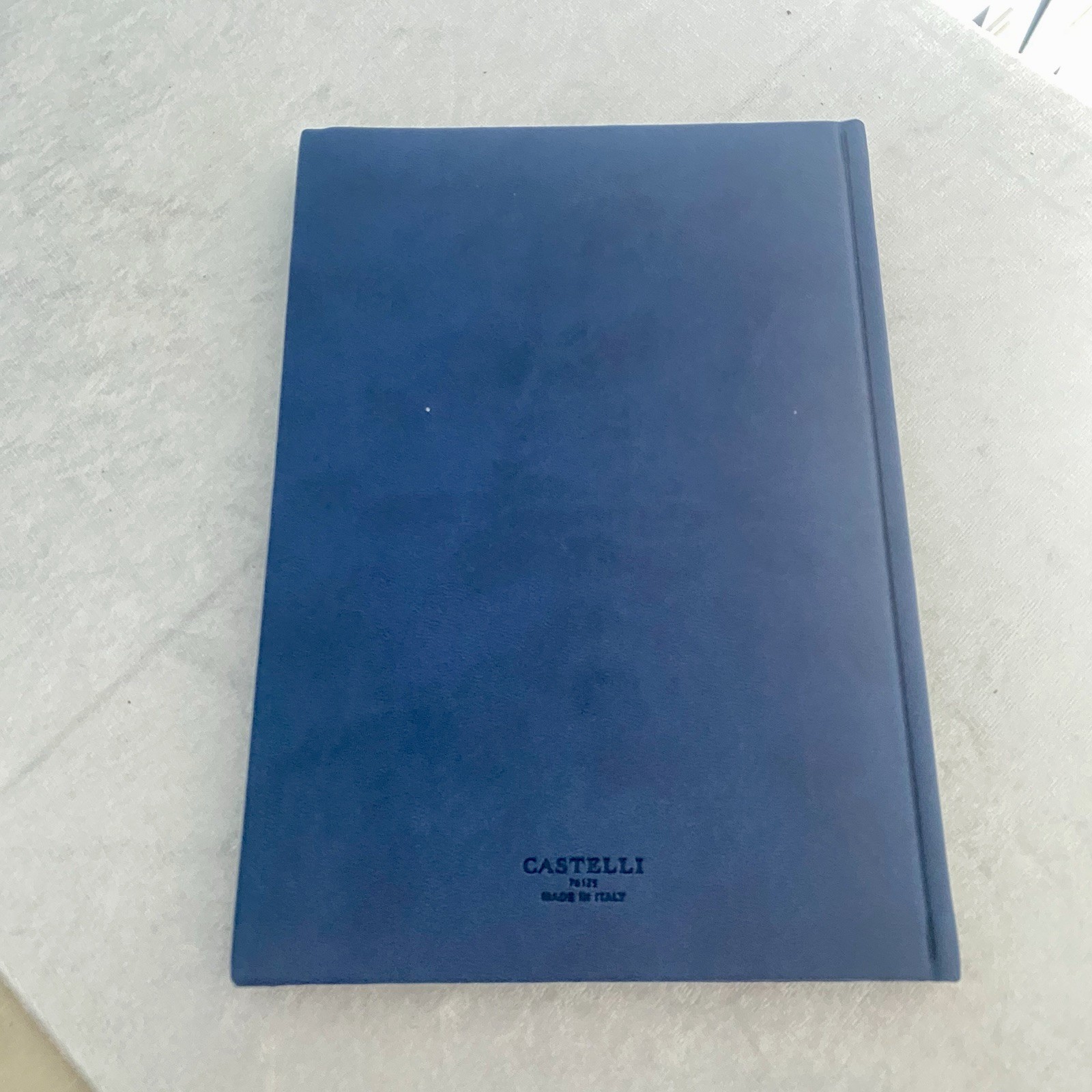 Castelli Memo Notebook Blue Pitt Education Padded Hardcover Made in Italy