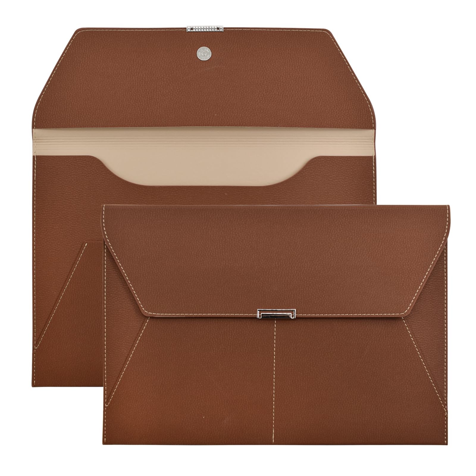 File Folder Document Holder Organizer Waterproof Portfolio Leather Folder Cas…