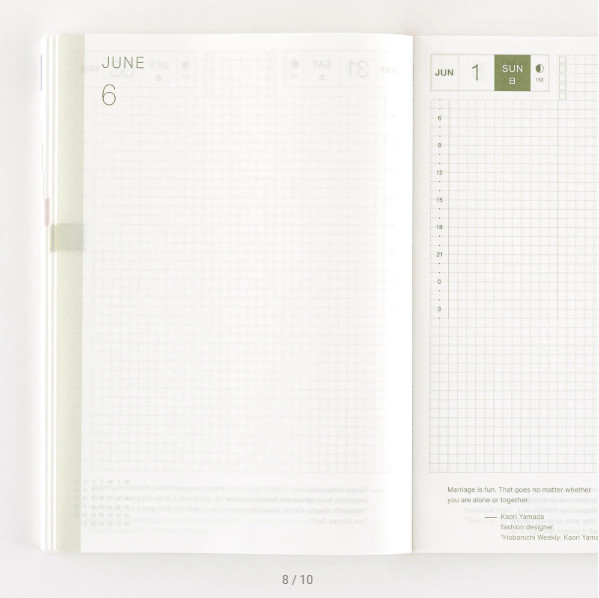 Hobonichi Techo 2025 English Cousin Book (January Start) A5 Notebook Diary