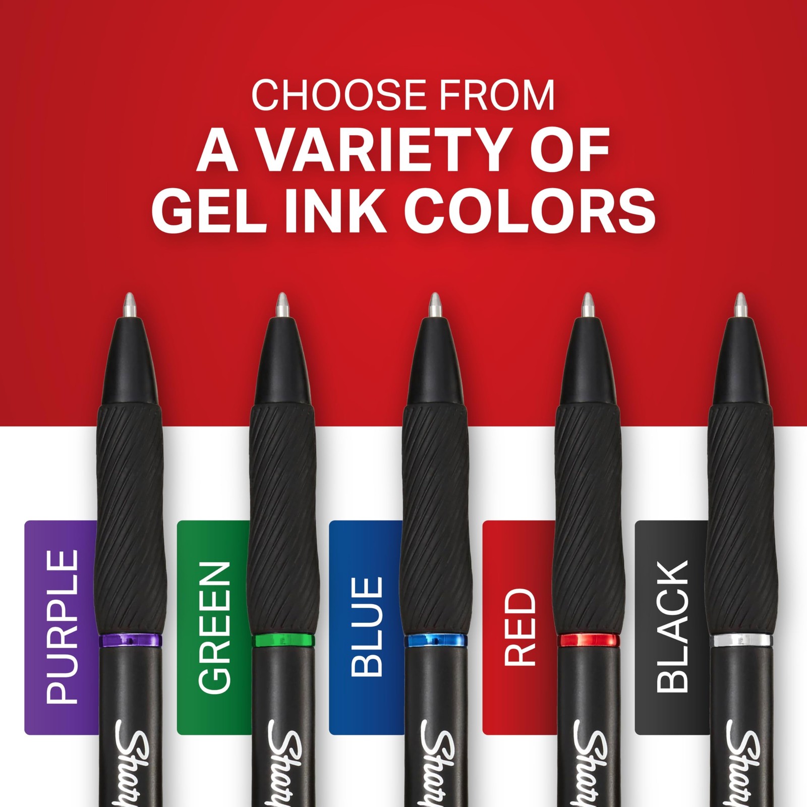 Sharpie SGel Pens, Bold Point 1.0mm, Black Gel Ink, 12 Count Writing, Journa…