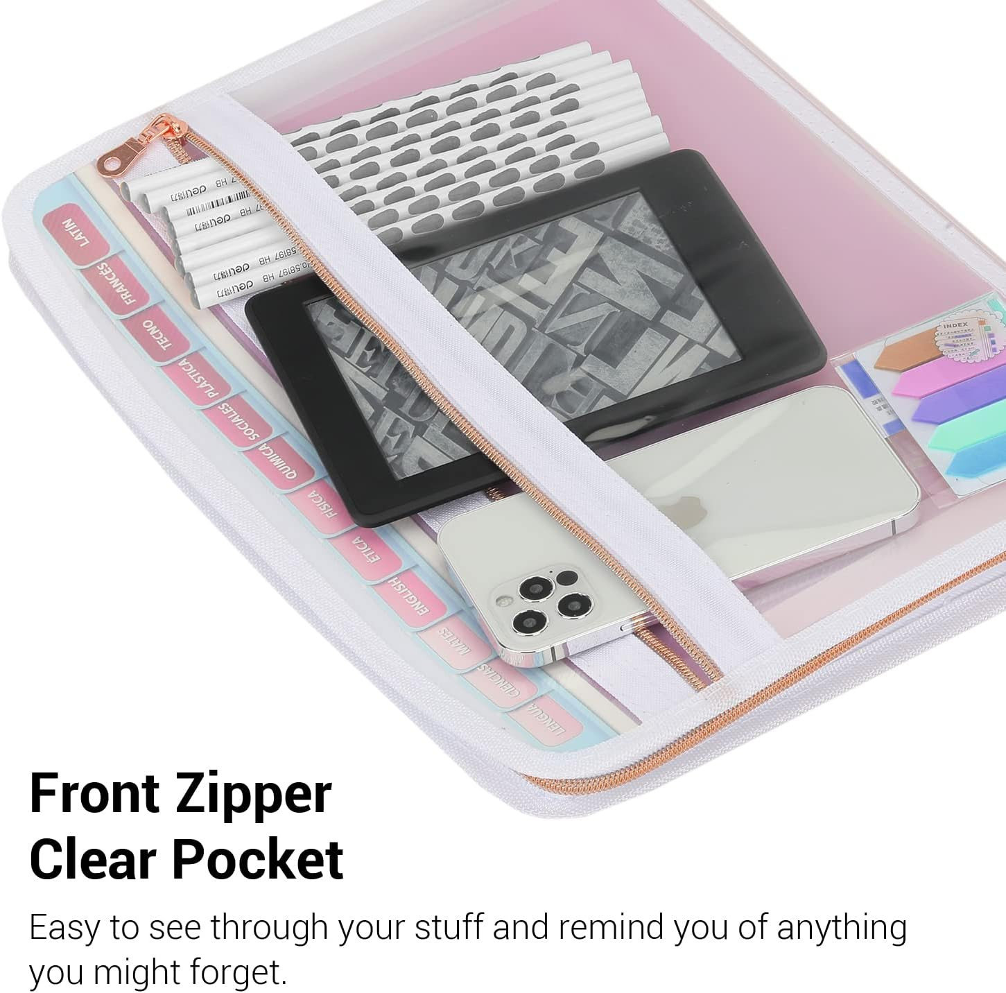 13 Pocket Zippered Expanding File Folder, Accordion File Organizer for Documents