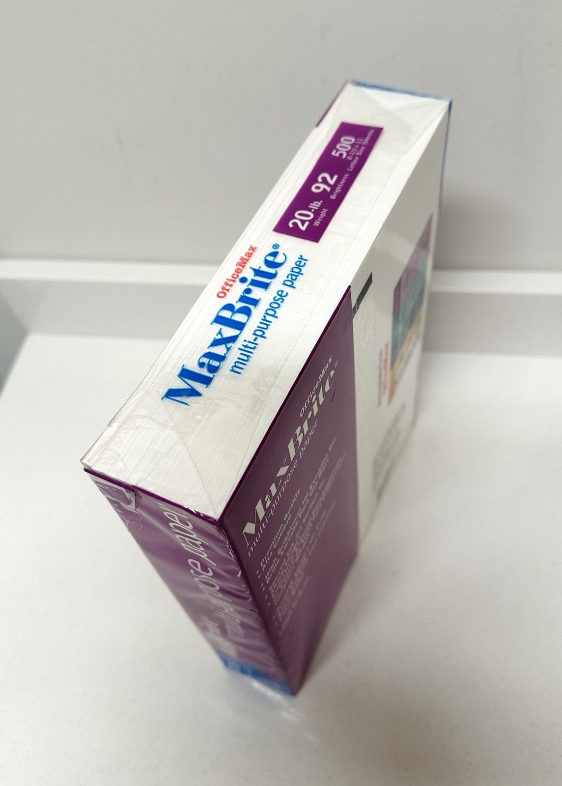 Office Max multi-purpose paper 8.5 x 11 Inch, 92 brightness 500 sheets