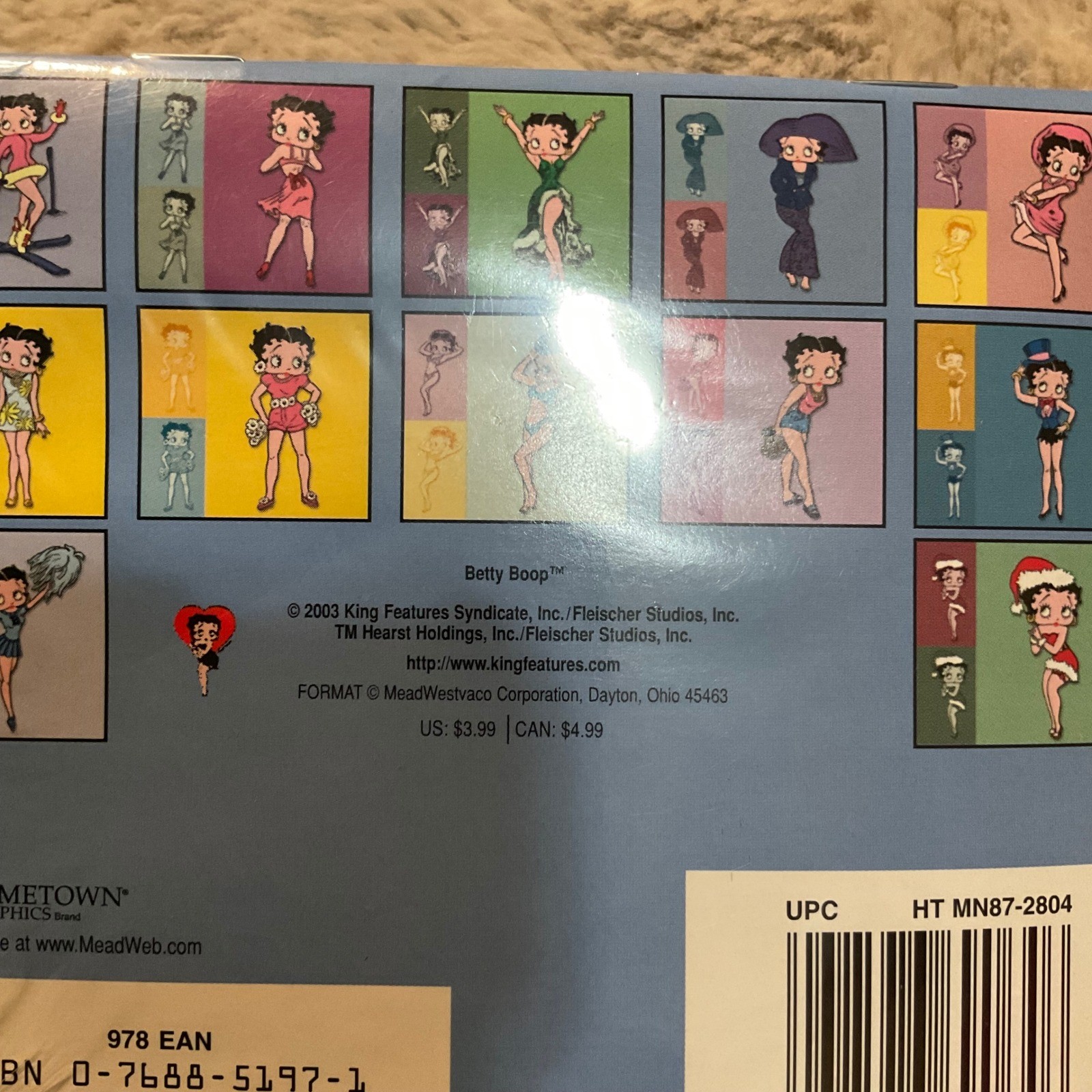Vintage 2004 16 Month Betty Boop Mini Calendar Collectible New Sealed