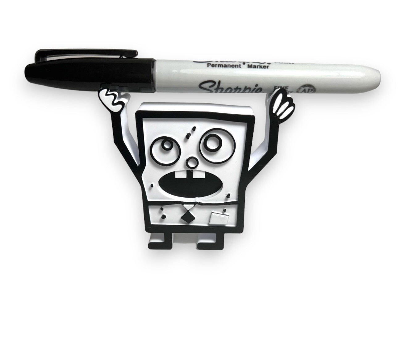 Doodle Bob Pencil Holder Desk Ornament 3D Printed