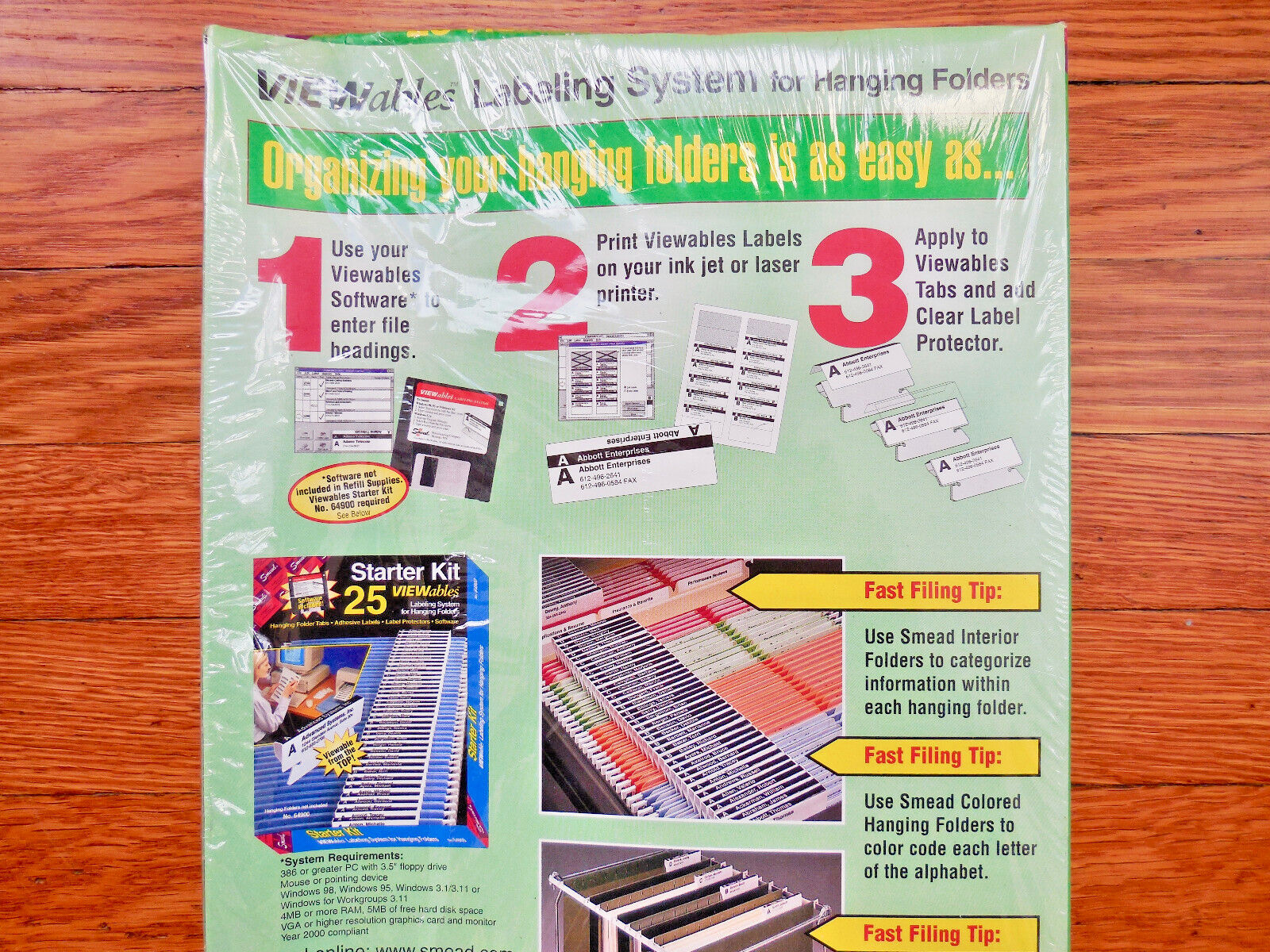 Smead 64905 N/a Viewables Labeling System For Hanging Folders – 25 / Box