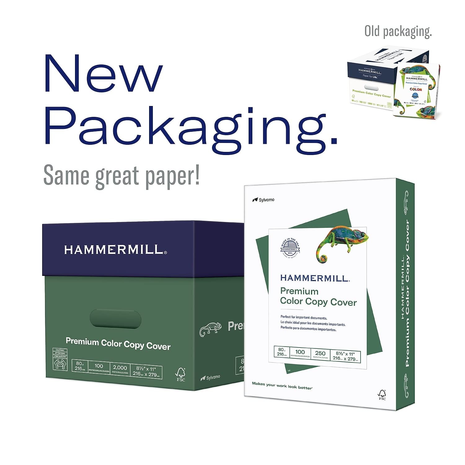 Hammermill Cardstock, Premium Color Copy, 60 lb, 18 x 12-5 Pack (1,250 Sheets) –