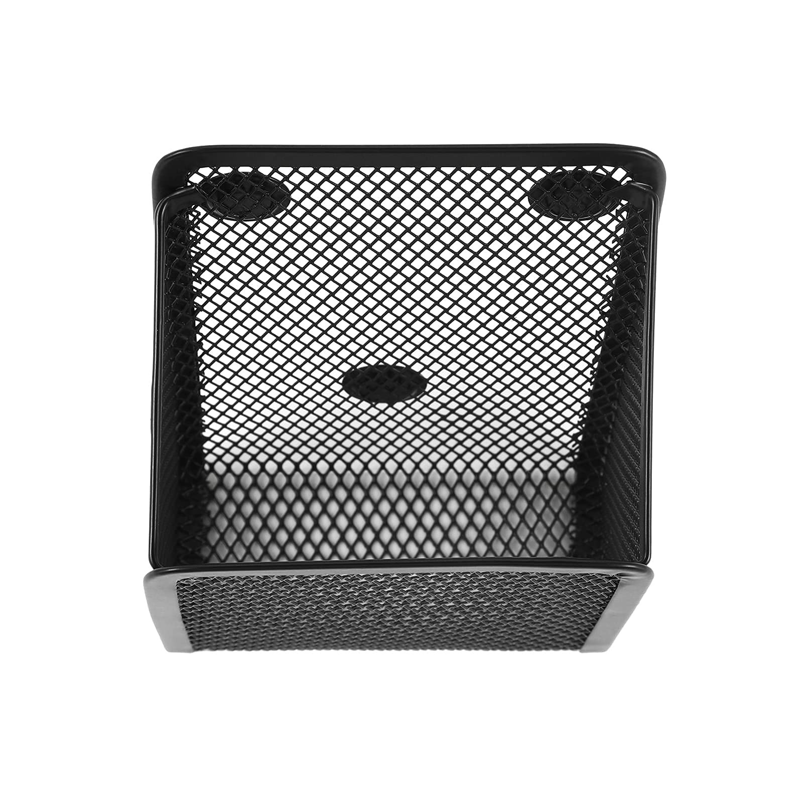 Sanpaint Magnetic Pencil Holder,Mesh Stainless Steel 1 Basket, 1 Pack Black